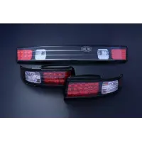D-MAX Pilotos Traseros LED 3 Piezas Black Nissan Silvia S14 miniatura 1
