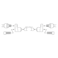 Adaptador de cremallera desplazado D1 Spec Kunny'z para Toyota Cresta JZX100 miniatura 3