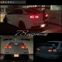 Pilotos traseros 78Works Fiber LED Tail Lamp para Mitsubishi Lancer Evolution X CZ4A miniatura 6