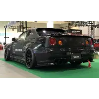 Super Wide Bodykit URAS para R34 Skyline 2Dr miniatura 5
