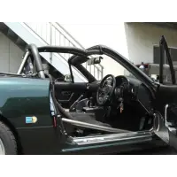 Jaula antivuelco Saito Rollcage - Solo capota blanda para Roadster NA miniatura 9
